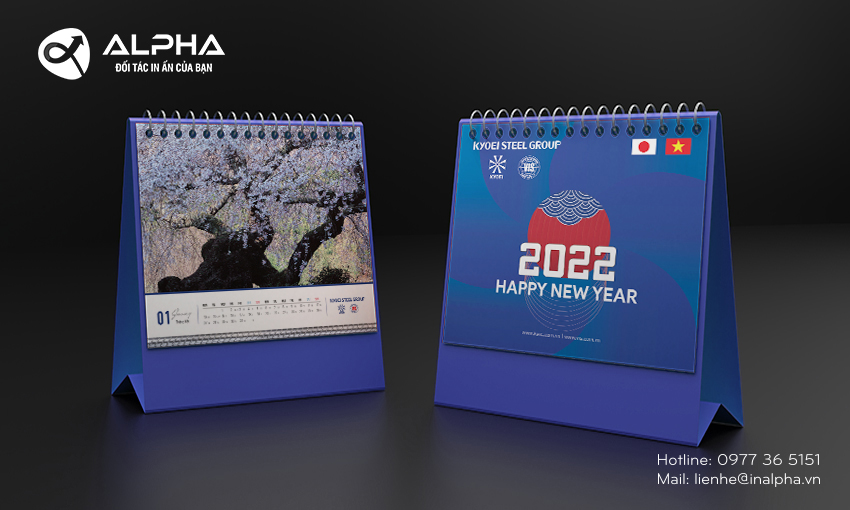 Lịch để bàn Kyoie 2022